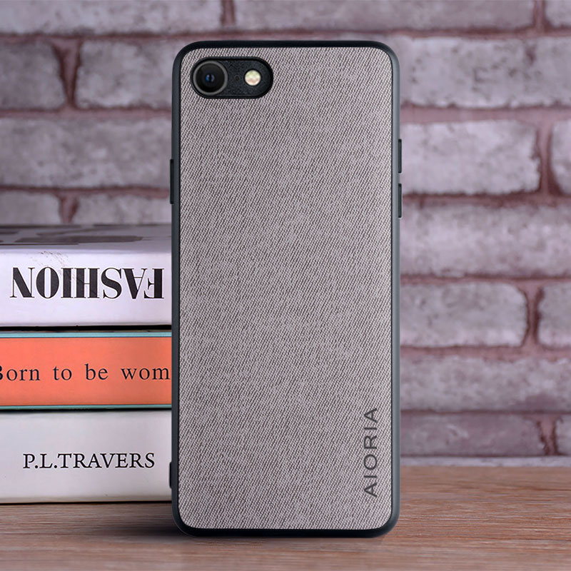 etui na iPhone 7 8 6 6S plus XR SE coque Luksusowe tekstylne skórzane etui TPU na telefon iphone 7 8 6 plus etui funda capa