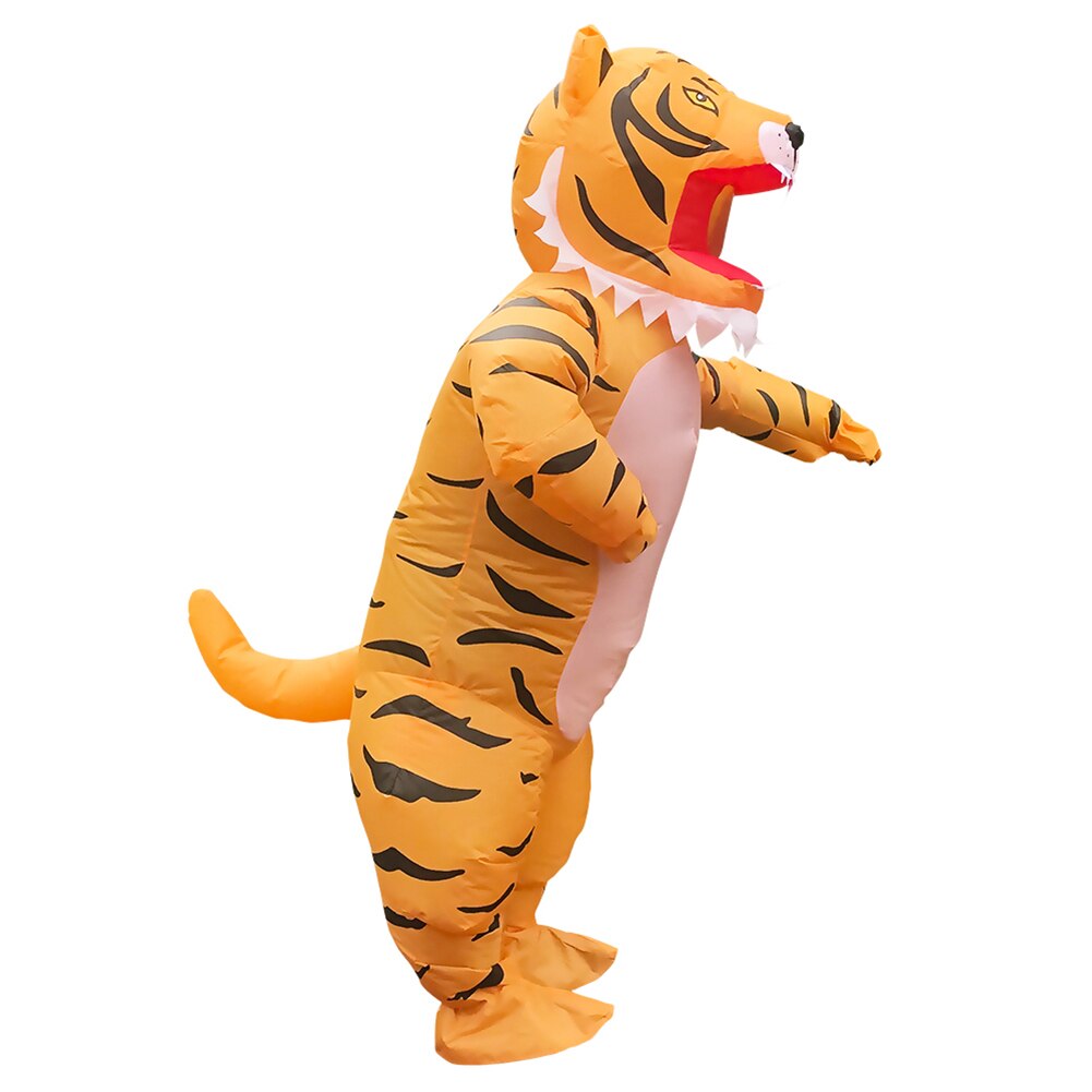 Zebra Opblaasbare Kostuum Partij Cosplay Mascotte Cartoon Animal Halloween Pak