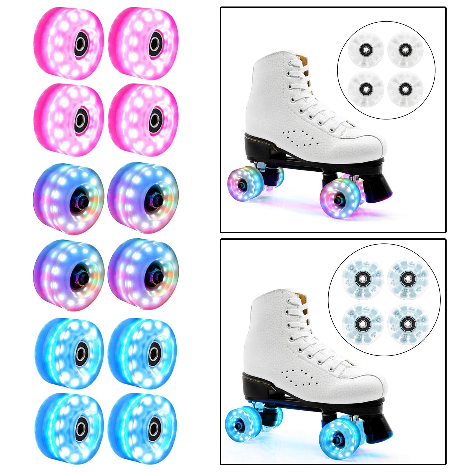 PU Durable Roller Skate Wheels 82A Hardness Bearings Installed Street Parks