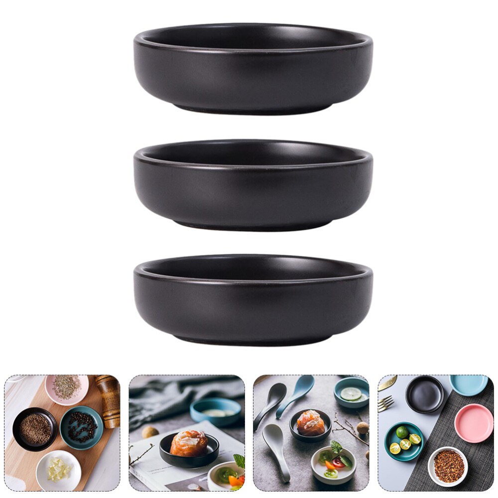 6Pcs Japanse Saus Gerechten Dompelen Bowls Keramische Dipsaus Bowls Mini Platen