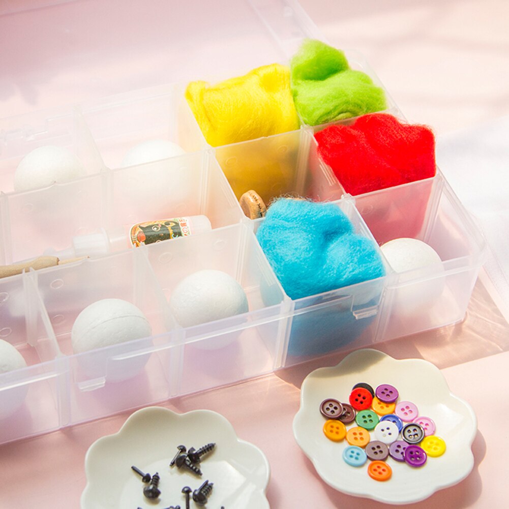 10/15/24/36 DIY Mixed Colors Needle Felting Wool Felting Tools Handmade Felt Needle Felting Craft Fabric Handcraft Accessories