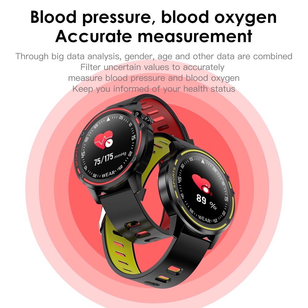 Doolnng L8 montre intelligente hommes IP68 étanche SmartWatch avec ECG PPG pression artérielle fréquence cardiaque sport fitness montres