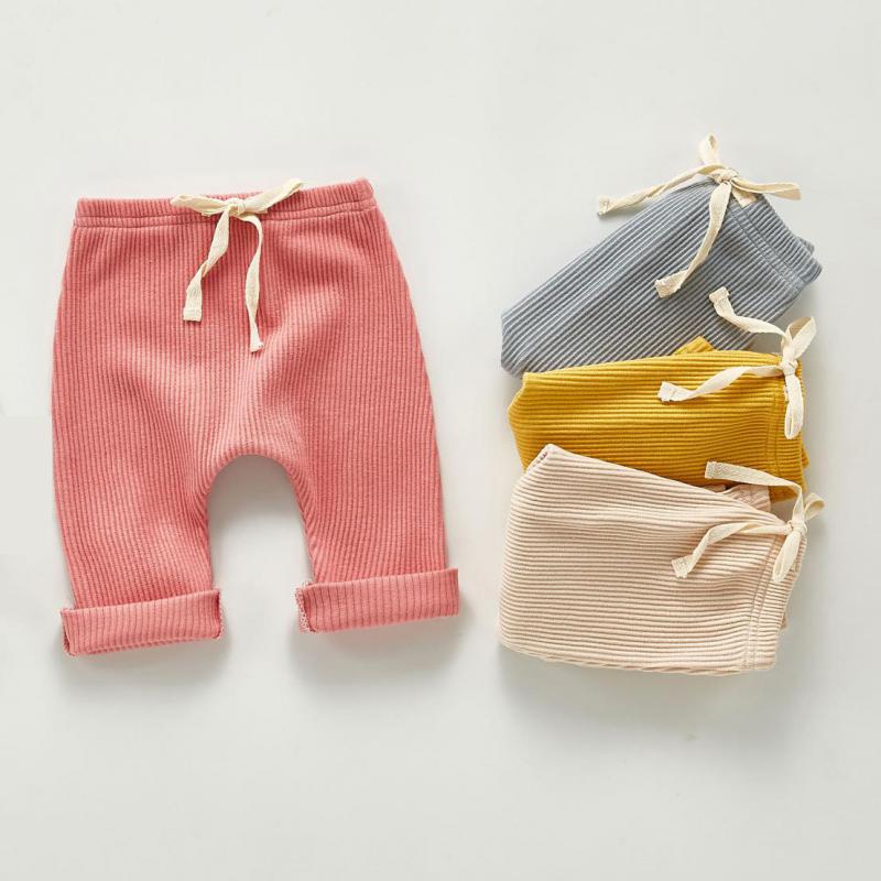 Baby Mädchen Gamaschen Herbst freundlicher Hosen Kleinkind Pp Hosen Kleiner Junge Lässige Harems Hosen freundlicher Rippen Hosen Baby Kleidung
