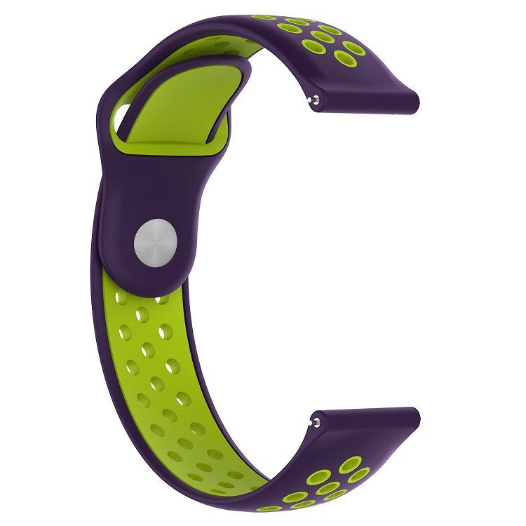 Correa de silicona para Huami Amazfit bip/bip lite muñequera deporte Smart Watch accesorios para la serie Huami Amazfit bip 20mm: 14 purple green