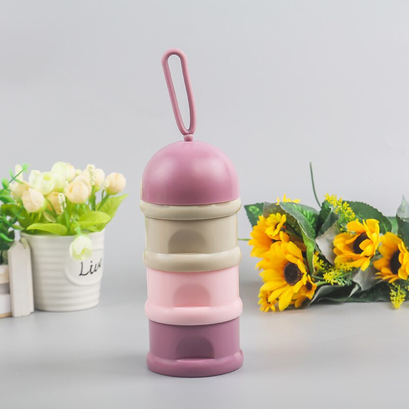3 layer Portable Baby Food Storage Box Essential Cereal Cartoon Bear style Milk Powder Boxes Toddle Kids Formula Milk Container