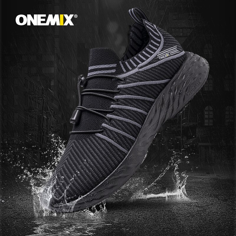 ONEMIX Men Trainers Running Shoes Slip On Mesh Wading Waterproof Breathable Training Women Sneakers Gym Fitness Sports