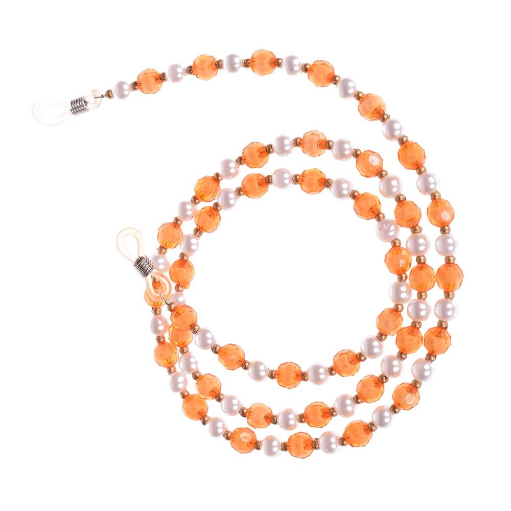 Chic Womens Gold Silver Eyeglass Chains Sunglasses Reading Beaded Glasses Chain Eyewears Cord Holder neck strap Rope: 64cm -E1
