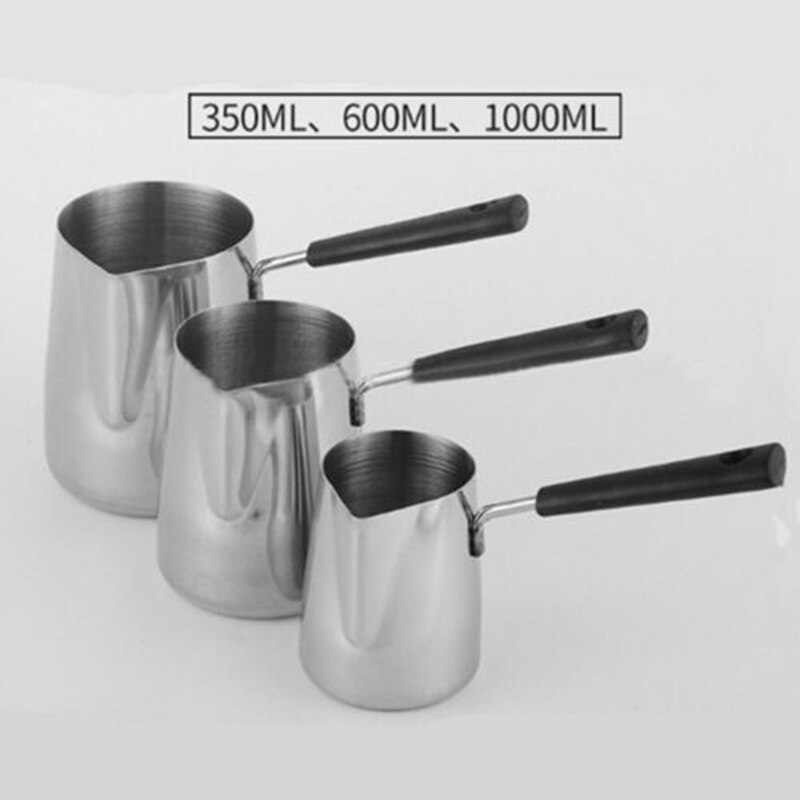 Bakeliet Handvat Wax Smeltkroes Diy Kaars Zeep Smelt Pot Geurende Wax Smelt Metalen Koffie Toroid Pitcher Latte Melk Opschuimen jug