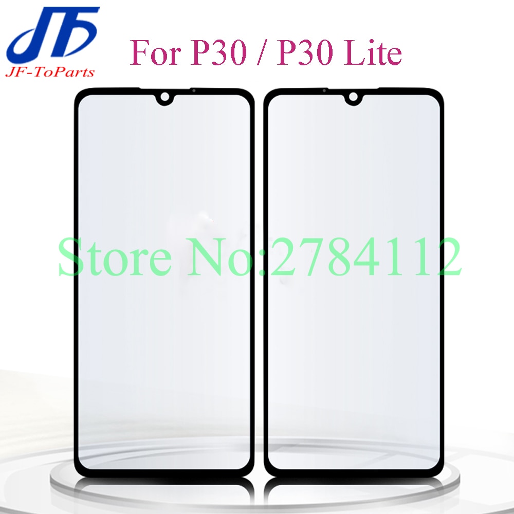 10 stuks touch panel vervanging Voor Huawei P30 Lite ELE-L09 ELE-L29 Voor Nova 4E Touch scherm Front Outer Screen Glas lens