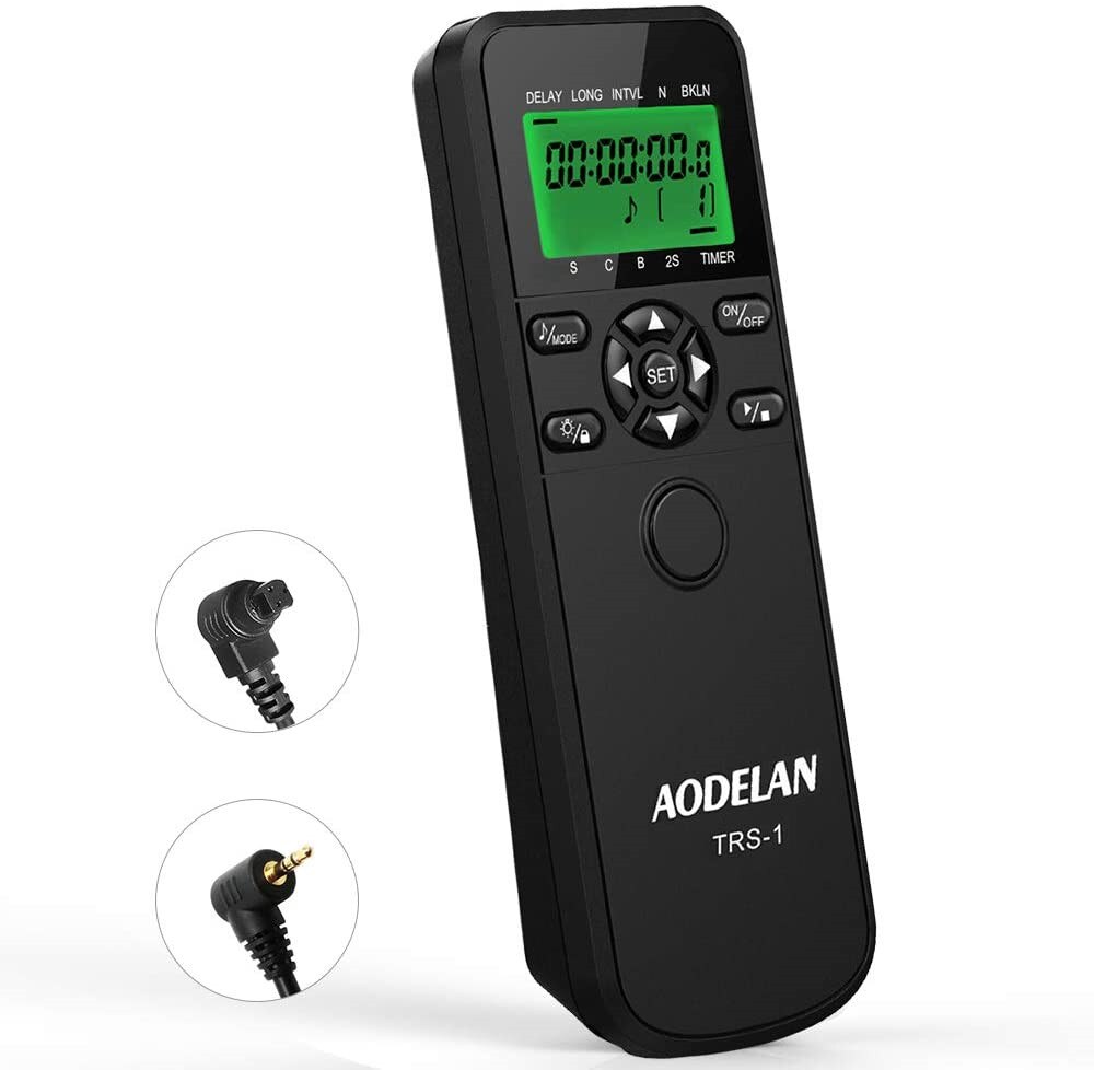 Aodelan Camera Ontspanknop Bedrade Timer Afstandsbediening Voor Canon Eos R Rp 800D 200D 90D 80D 77D Vervangen TC-80N3 & RS-60E3