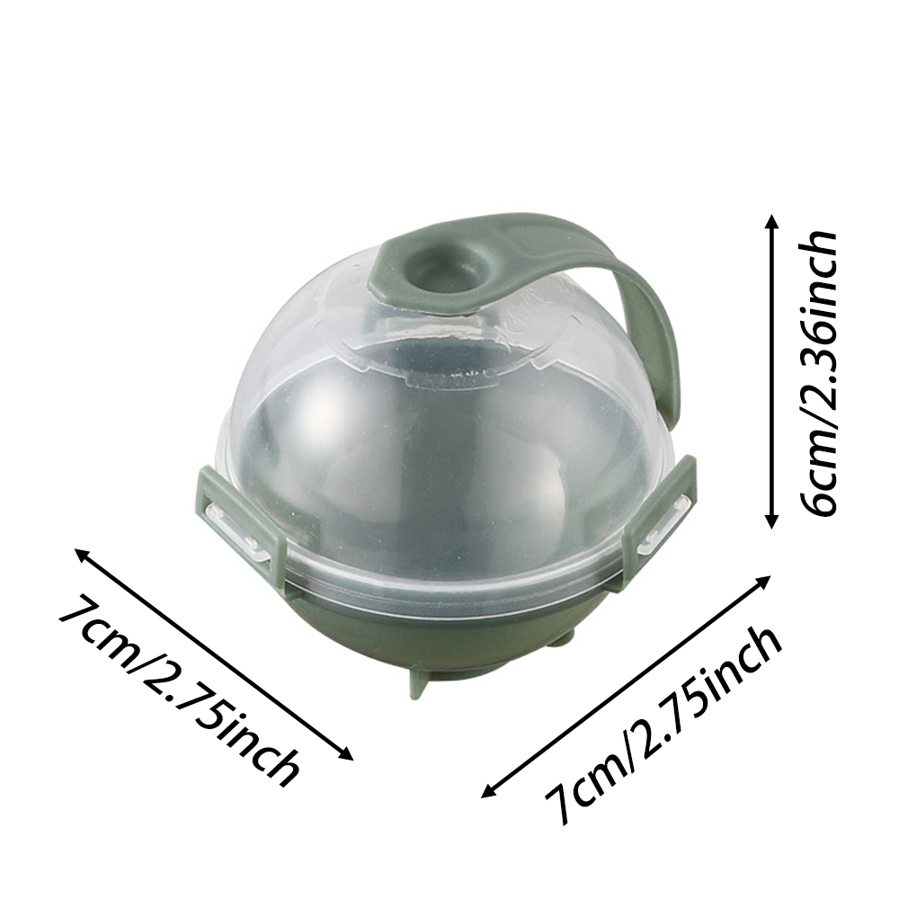 Machine à glaçons ronde 1/12x, moule à boules de glace, réfrigérateur en plastique réutilisable, moules sphériques de bricolage, outils de cuisine, moule de Hockey à congélation rapide: vert