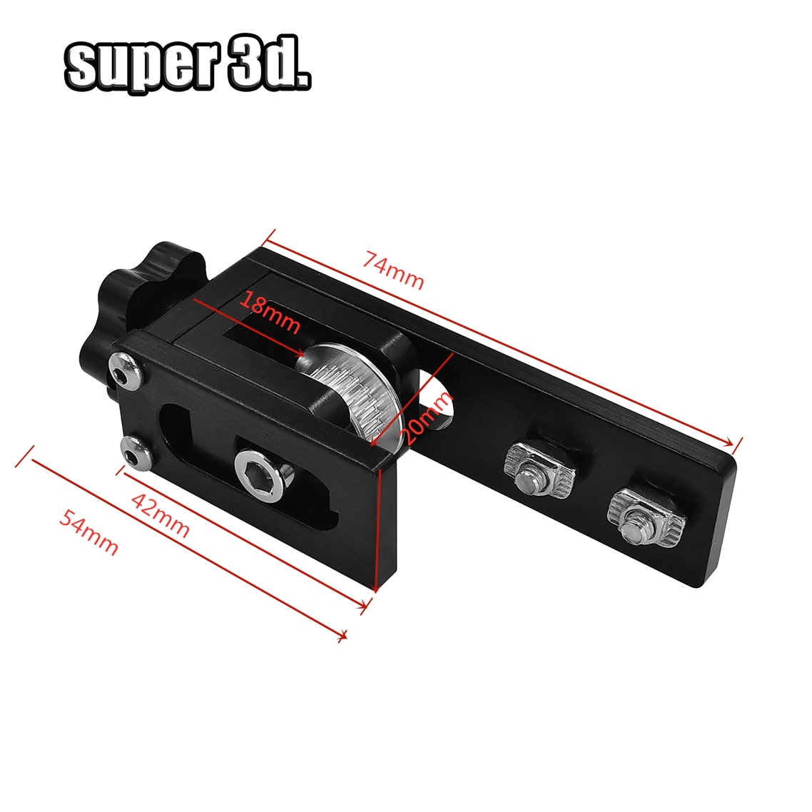 profil X-achse Synchron Gürtel Stretch Spanner Für 3D Drucker Creality CR-10/20 CR-10S Pro Ender-3/ 5 Anet E10/E12 Teile