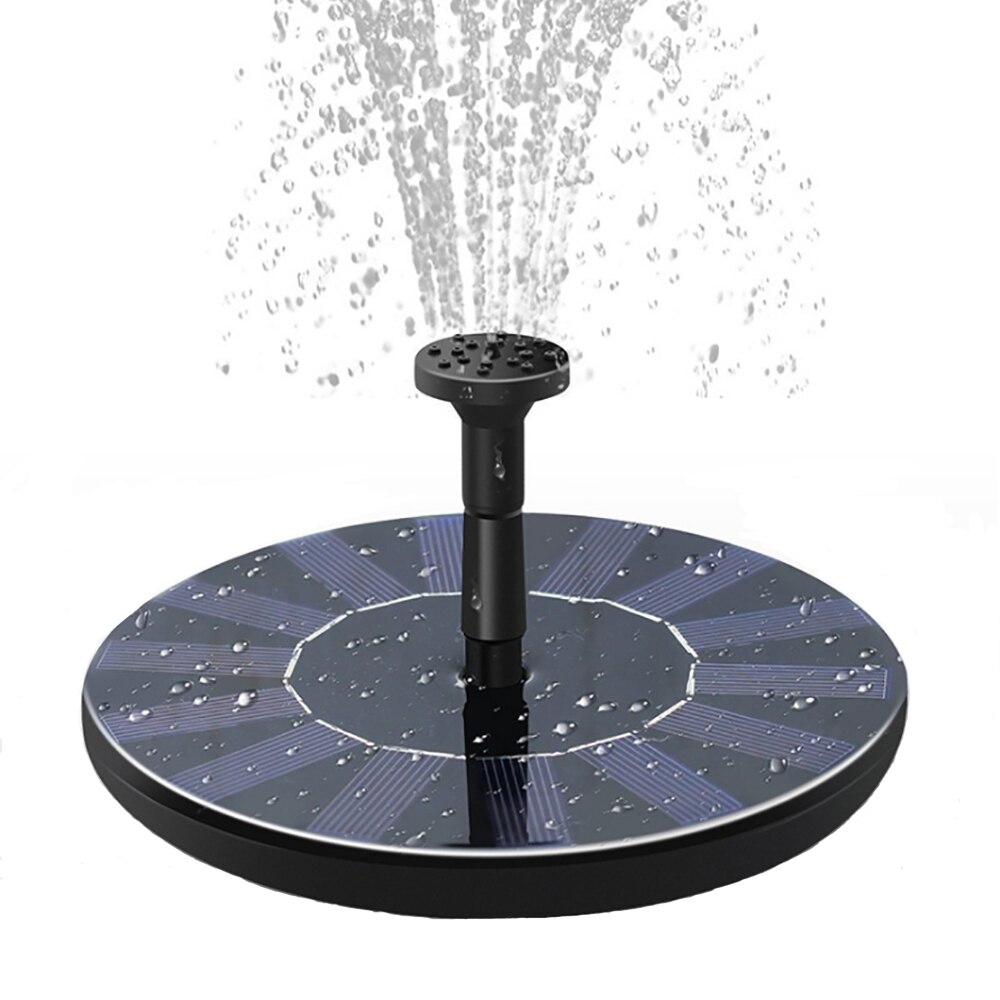 Drtools Mini Round Solar Suspension Floating Water Fountain For Garden Decoration Solar Fountain Pool Pond Decor Easy To Install