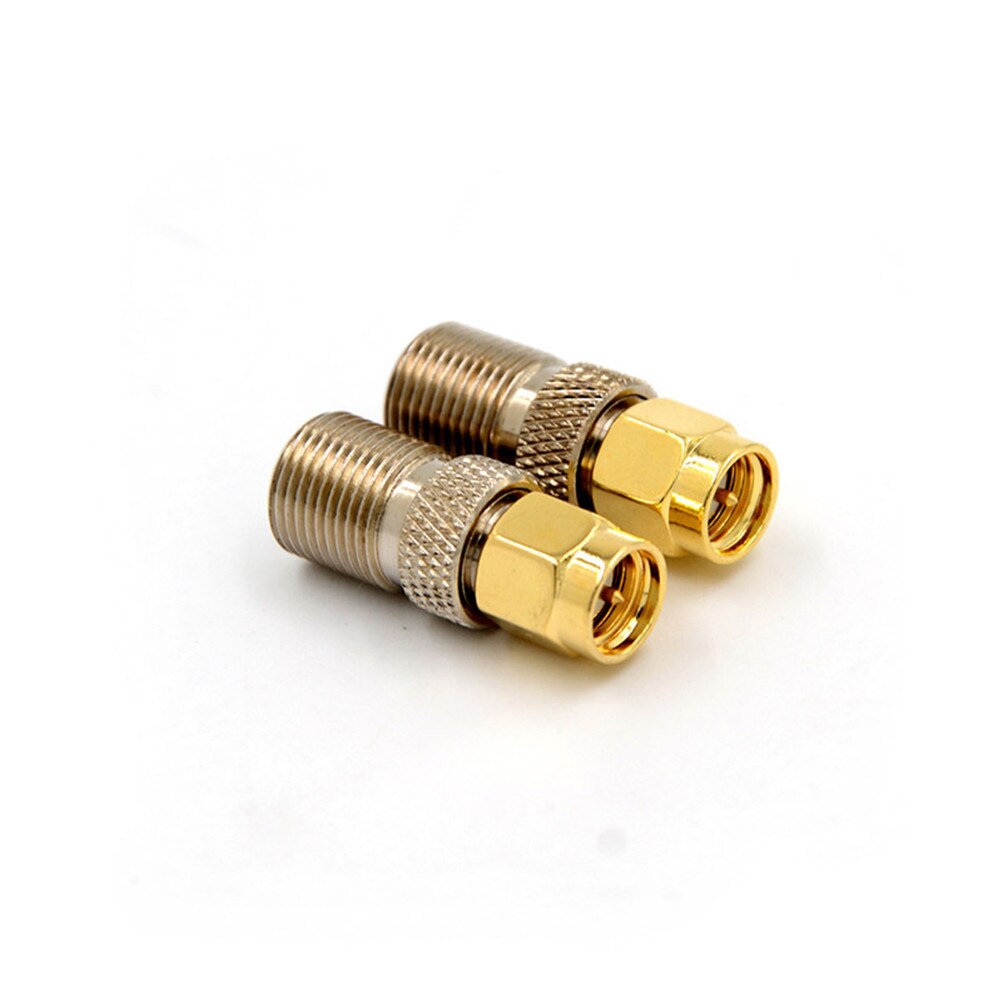 Neue 1Stck F Typ Weibliche Jack sma Stecker Gerade RF Koaxial Adapter F stecker zu SMA Konverter Gold Tonne