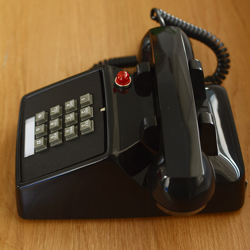 Vintage Telephone Landline Fixed Phone With Mechanical Bell For Desktop Office Home Hotel Bar Decoration Telefone Red Black