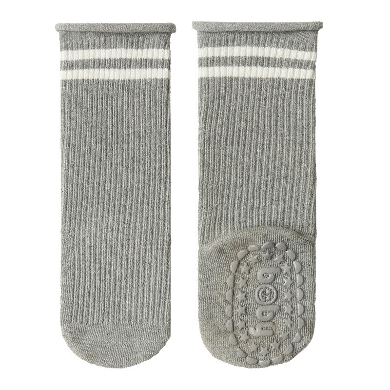 Warmom New Fashion Baby Socks Knee High Boy Girl Infant Toddler Cotton calzini lunghi antiscivolo simpatici calzini antiscivolo per neonate: GRAY
