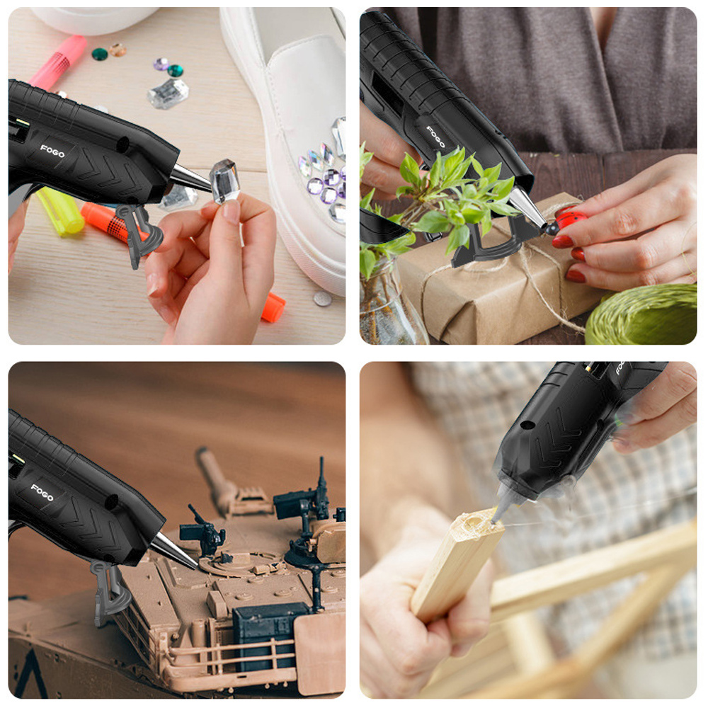 Cordless Melt Glue Machine USB Rechargeable Craft DIY Repairing Tool Kits with Glue-Stick