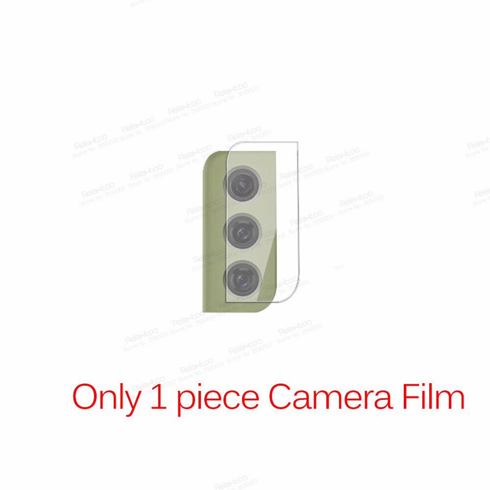 3in1 Camera Front Back Hydrogel Film For Samsung Galaxy S21 FE Screen Portector Sumsung S21FE S 21 Fan Edition Lite Not Glass: Only 1 Camera