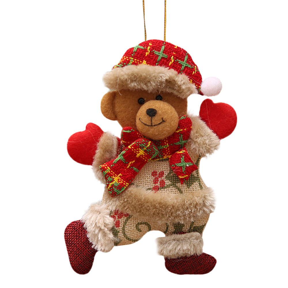 Kerst Hang Decoratie Kerstmissneeuwman Boom Opknoping Ornamenten Kerstman Elanden Rendieren Speelgoed Doll Hang Decoraties #40