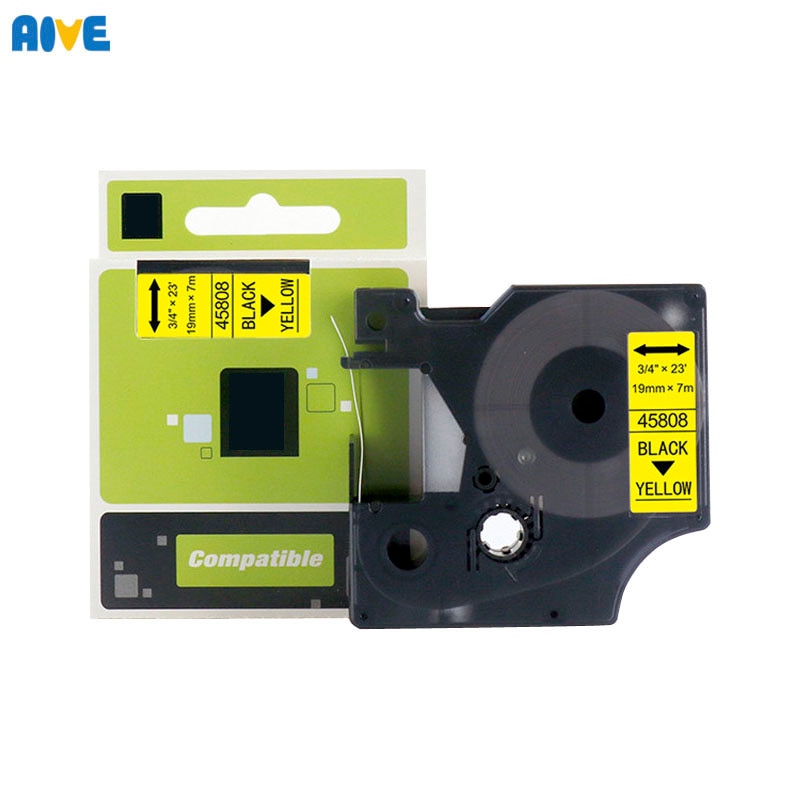 Aive 19MM Multicolor 45800 45802 45803 45805 45808 45813 Compatible Dymo D1 Label Tapes for Dymo label manager LM160 LM280 PNP