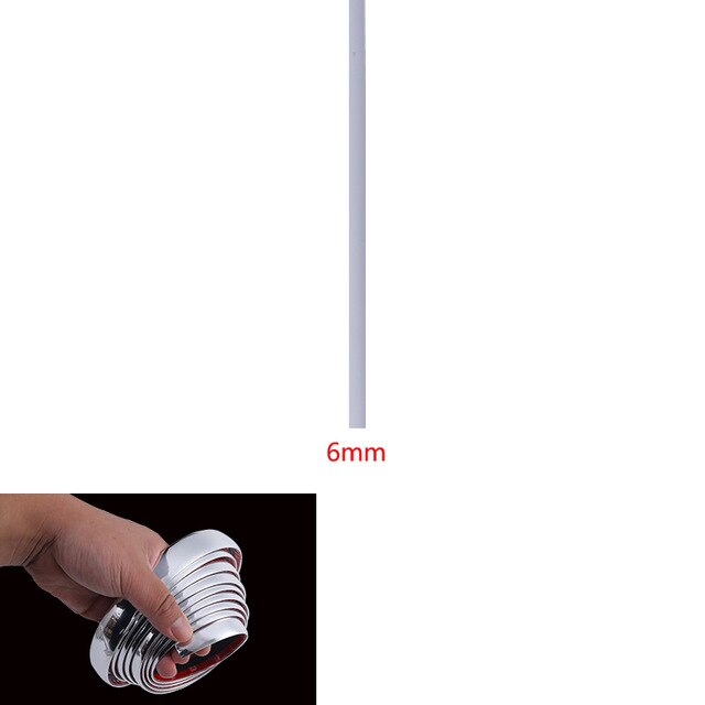 3m-Protector de parachoques para coche, decoración de estilo cromado, tira embellecedora de moldura de 4mm, 8mm, 10mm, 12mm, 15mm, 20mm y 25mm: 6mm