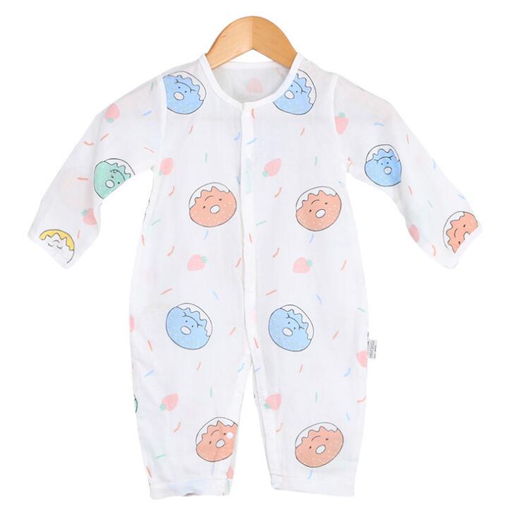 Pasgeboren Baby Jumpsuit Gown Sleeper Peuters Slaapzak Katoen Rompertjes Pyjama Baby Cartoon Ademend Afdrukken BHB011: BHB011C / 3M