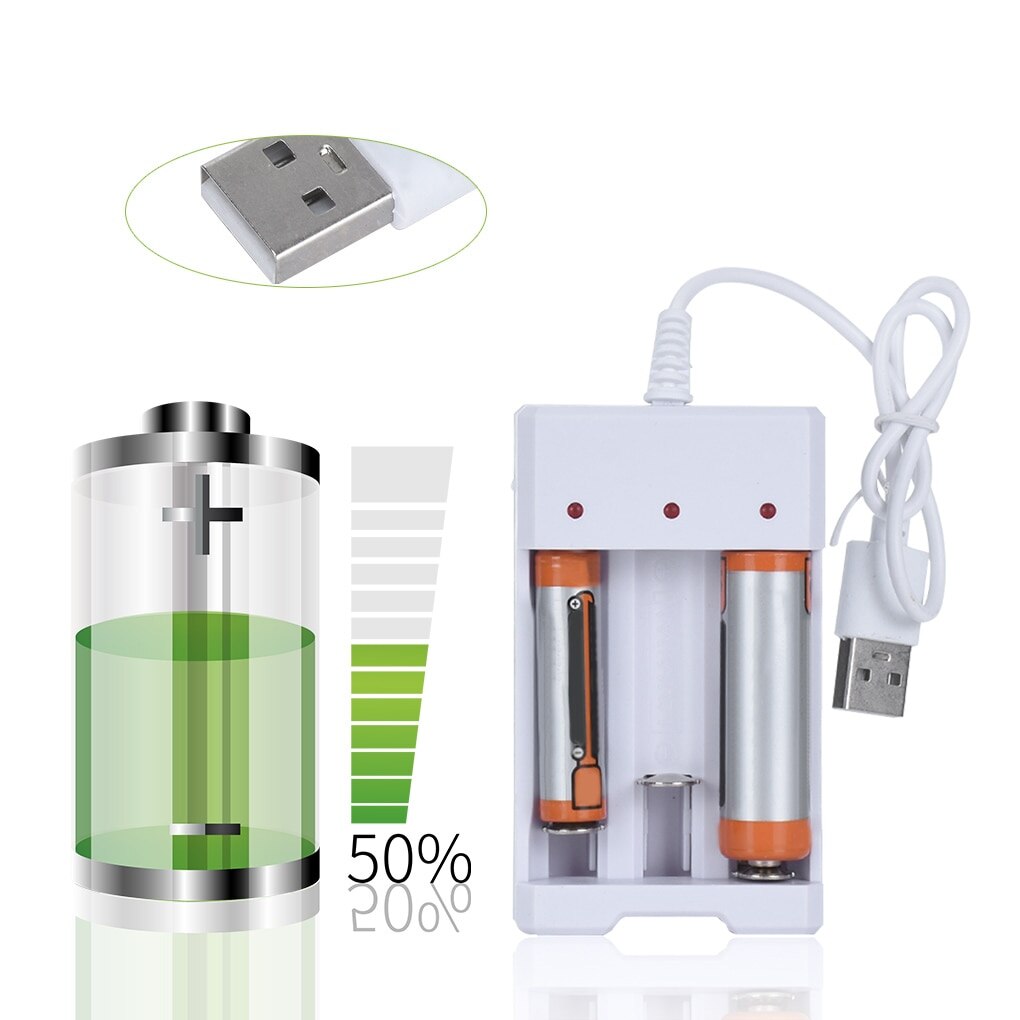 USB 4 Slots Fast Charging Battery Charger Short Circuit Protection AAA and AA Rechargeable Battery Station