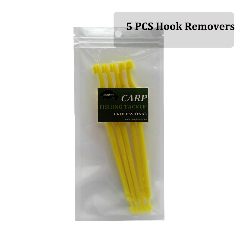 5 uds herramienta de pesca de carpa, línea de pesca, nudo Tyer, removedor de anzuelos, recogedor de nudos, anzuelo de pesca, Disgorger, accesorios de pesca: 5PCS Hook Removers