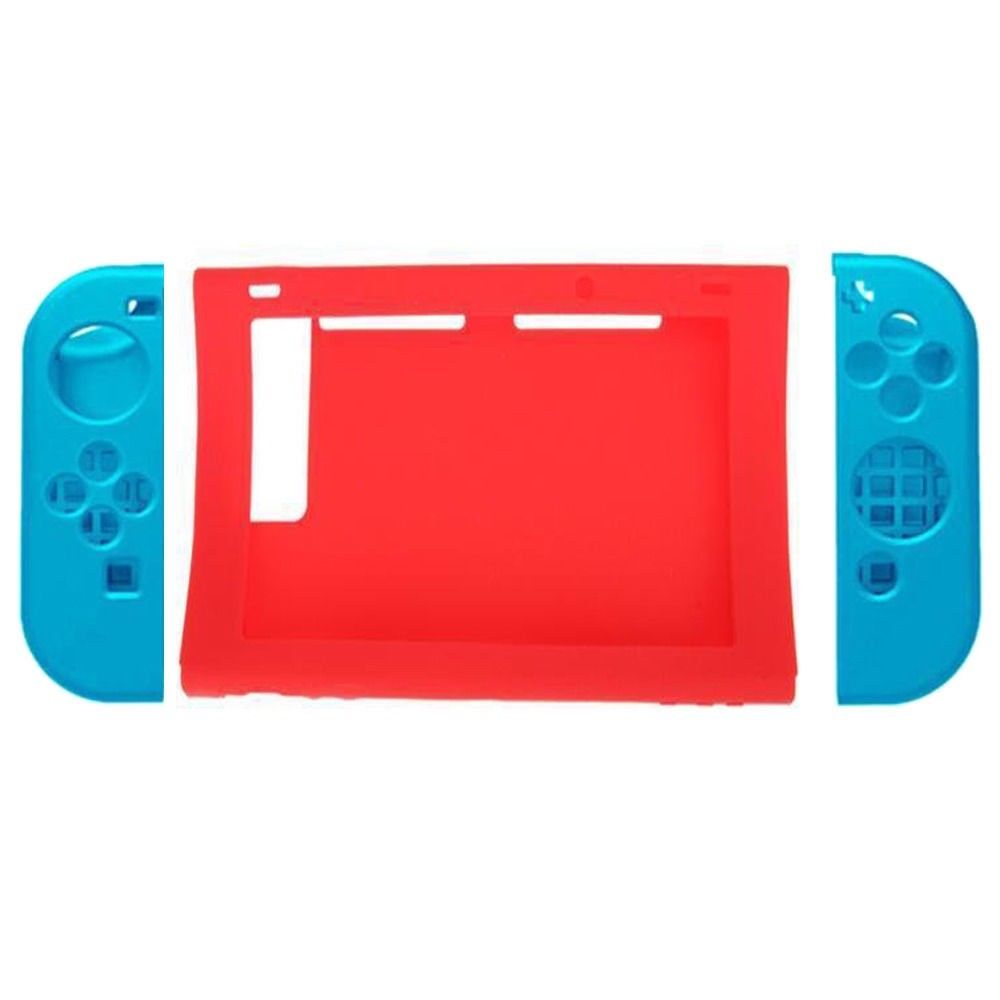 Soft Silicone Protector Skin Cover Case Pouch Holder for Nintendo Switch Console