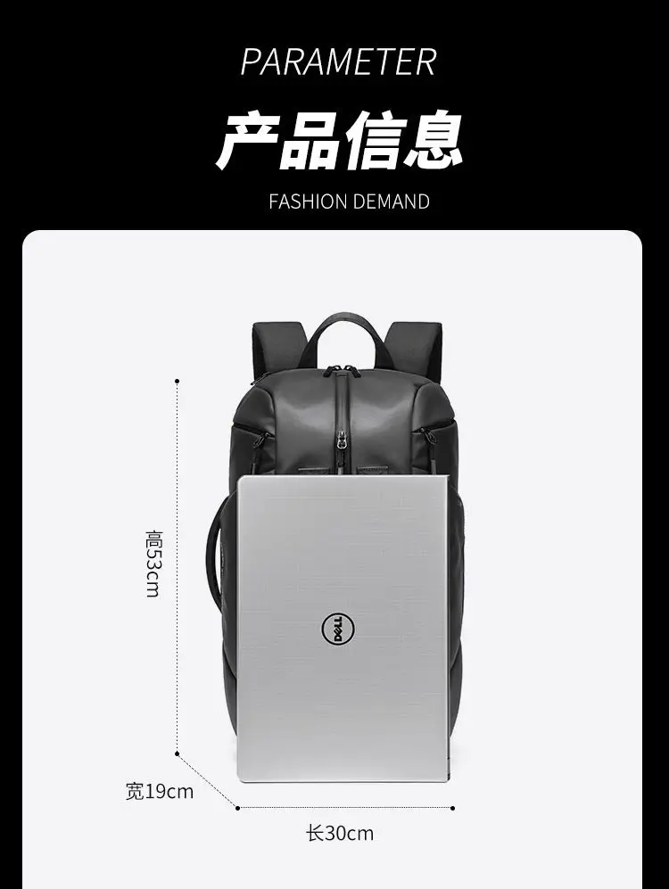 Travel Backpack Men Laptop 15.6 Inch Black Business Backpacks Multifunction Waterproof Sport Bag Pack for Male Outdoor