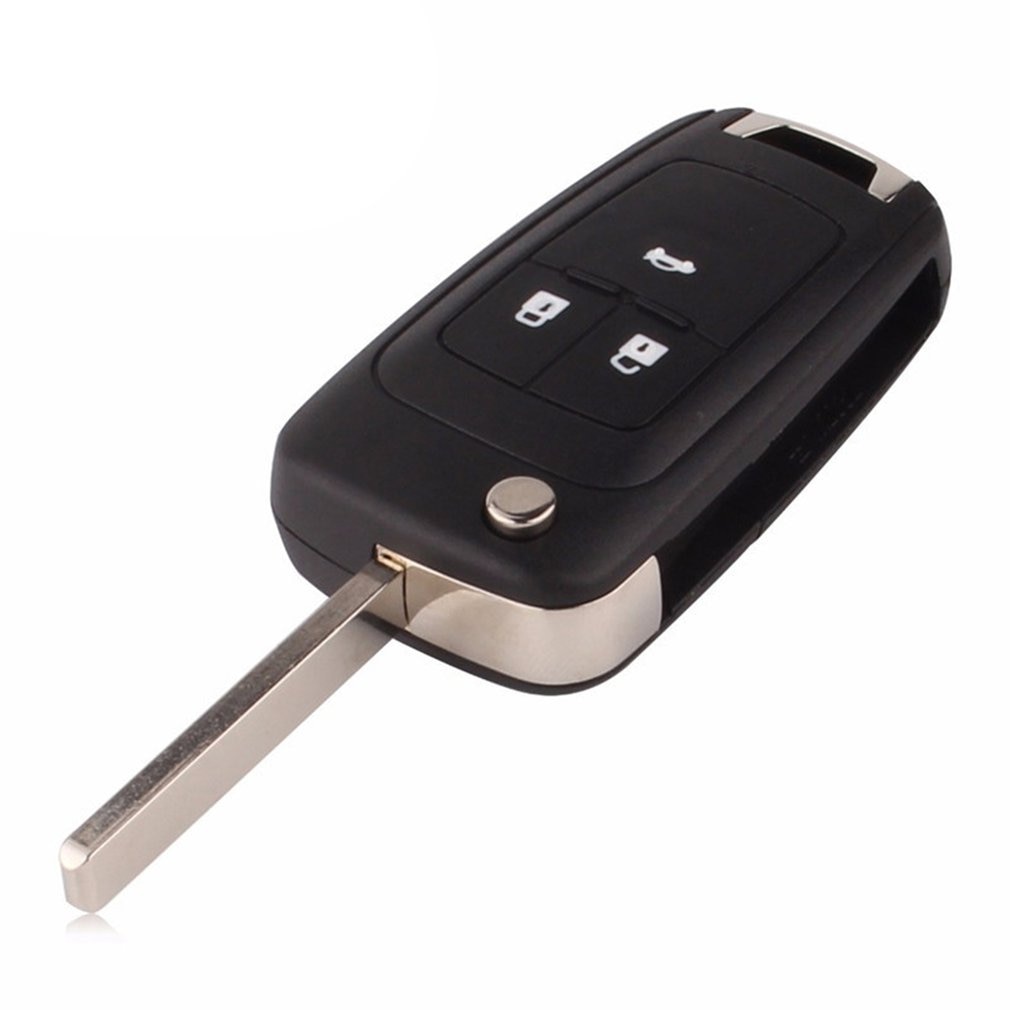 Auto Entry Afstandsbediening Sleutel Fit Voor Chevrolet Cruze Flip Vouwen Car Remote Key Shell Case 3 Knoppen