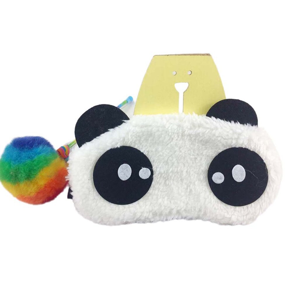 1PCS Nap Eye Shade Cartoon Blindfold Sleep Eyes Cover Travel Rest Patch Blinder Cute Panda Sleeping Eye Mask: A