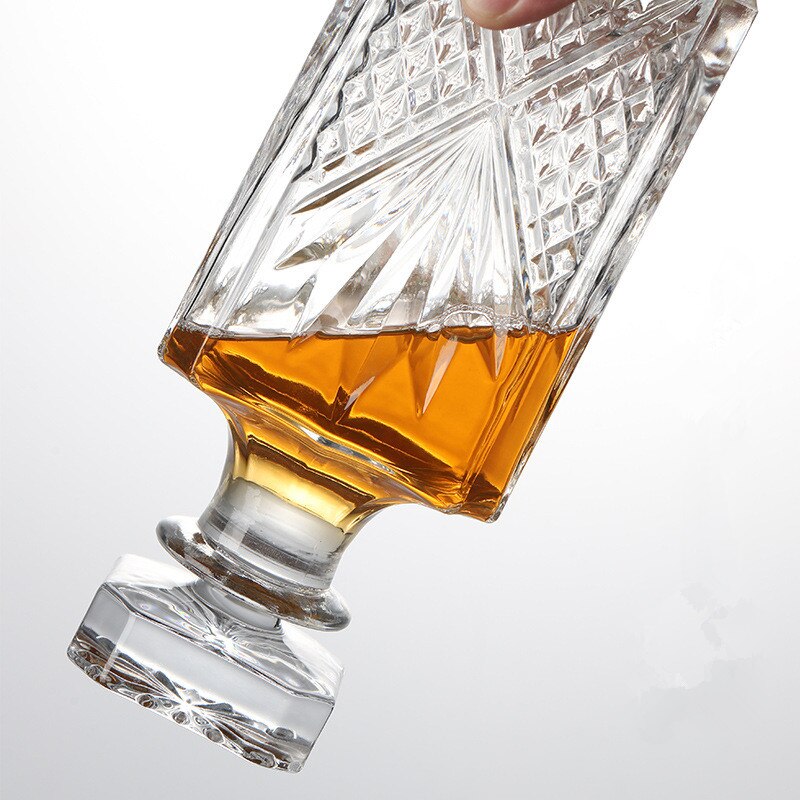 Luxe Glazen Karaf Fles Wijn Fles Whisky Karaf Alcohol Container Schenker Wijn Karaf Vodka Crystal Glas Home Bar