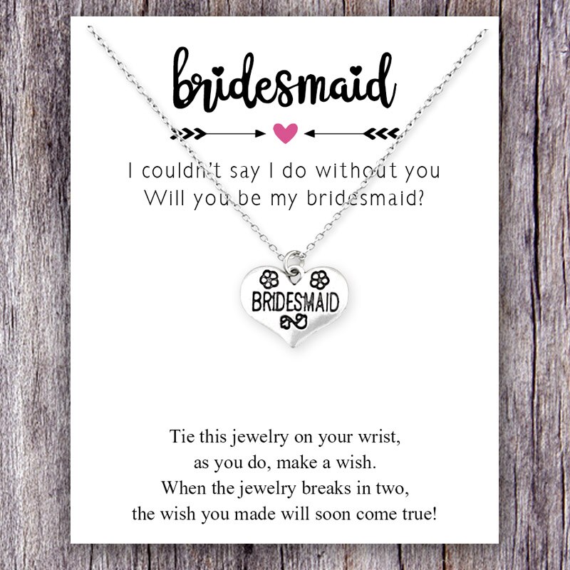 Bloem Meisje Bruidsmeisje Bruidsmeisje Bruid Ketting Kettingen Wedding Party Vrouwen Meisje Jewelrydrop