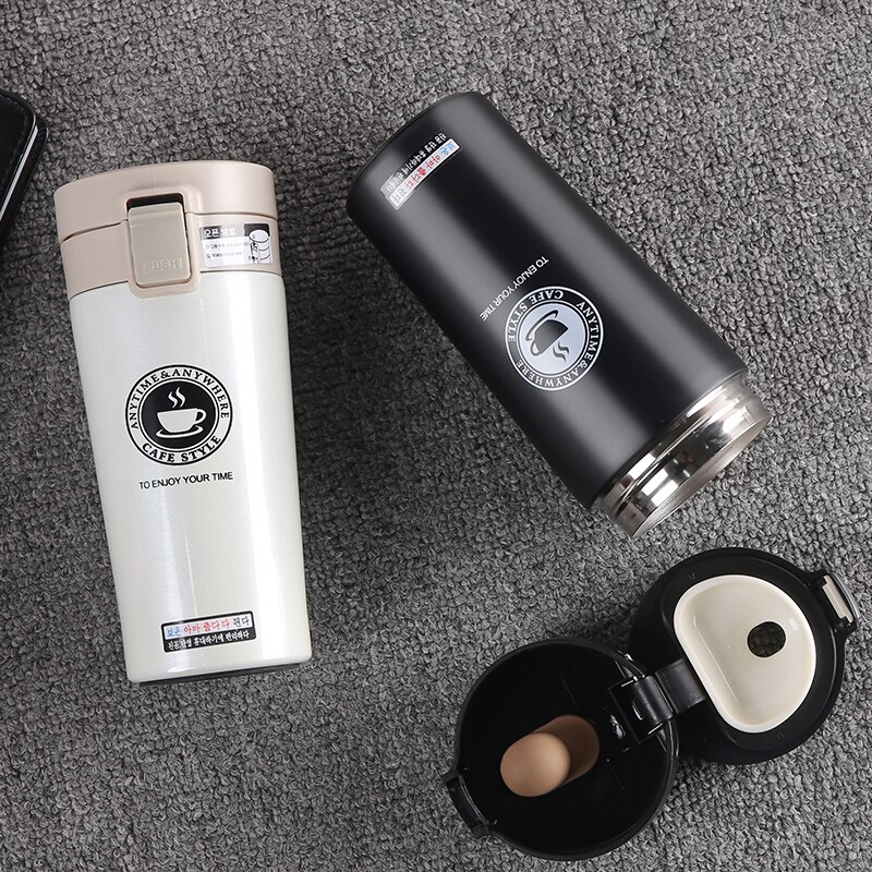 380ml Steel Vacuum Flasks Insulation cup Thermo Double Wall Stainless Travel mug thermoses portable drinkware coffee tea