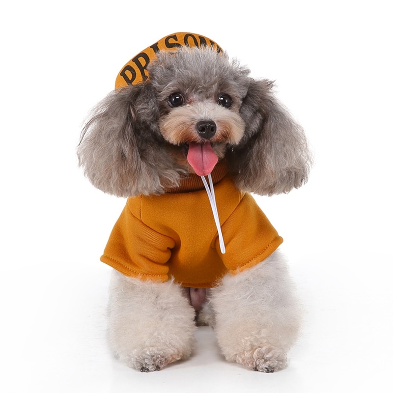 Halloween Honden Huisdier Kostuum Cosplay Kostuum Warm Shirt En Hoed Set Apparel Gevangene's Garb