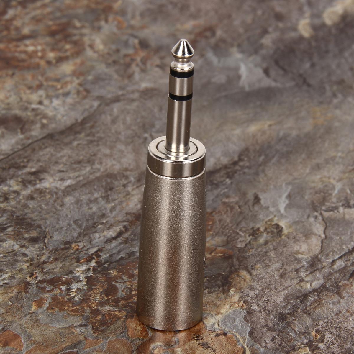 1 PC Microphone Transform Adapter 3-Pin XLR Male Jack to 1/4" 6.35mm Stereo Cable Microphone Mic TRS Adapter Connector