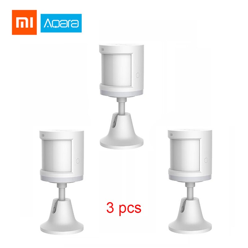 Original Xiaomi Aqara Human Body Sensor Smart Body Movement Motion Sensor ZigBee Connection Mi Home App via Android IOS Motion: 3pcs body sensor