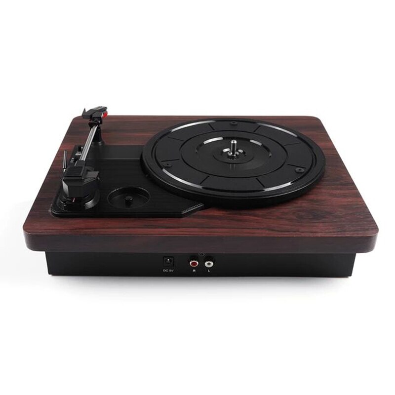 33, 45, 78 RPM aufzeichnen Spieler Antiken Grammophon Plattenspieler Rabatt Vinyl Audio- RCA R/L 3,5mm Ausgang aus USB DC 5V Holz Farbe