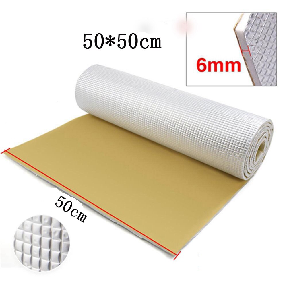 Universal Sound Insulation Mat Interior Inner Aluminum+PE cotton Parts: Orange