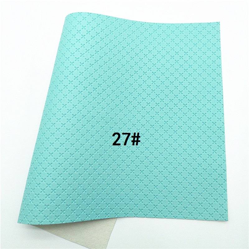 Glitterwishcome 21X29CM A4 Size Vinyl For Bows Embossed Cross Leather fabric Vinyl for Bows, GM5001A: 27