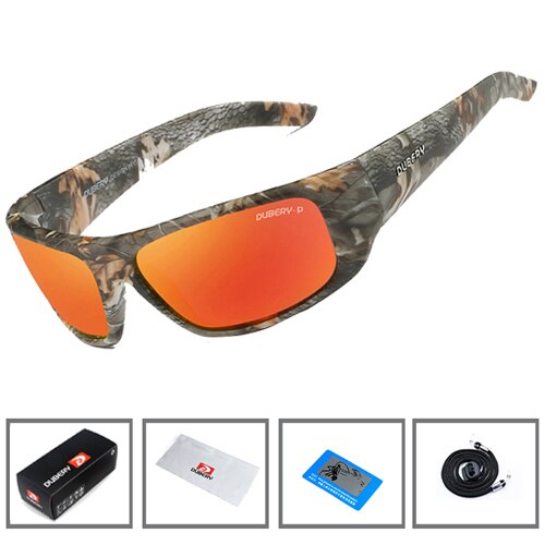 Newboler polariserte fiskebriller kamuflasje menn kvinner camo sport jenter sykling fottur løping camping fluefiske briller uv: Papirboks nummer 3
