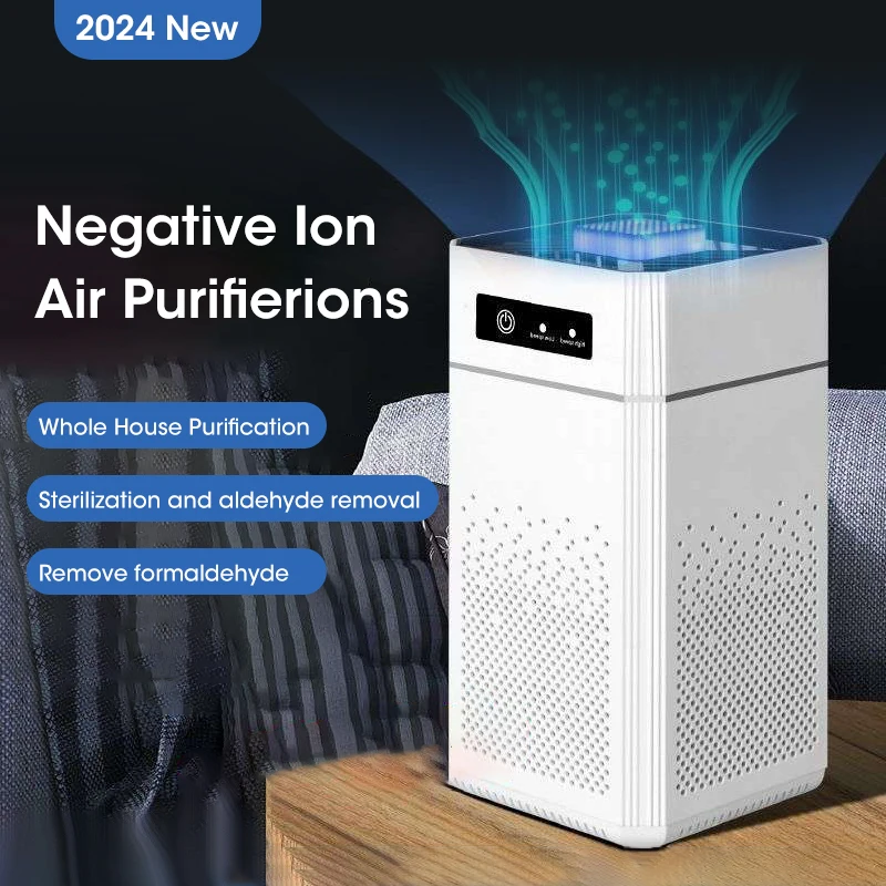 Purificador de aire portátil, ambientador de escritorio, generador de olores de humo, limpiador de aire para habitación de coche, cocina con filtro HEPA reemplazable