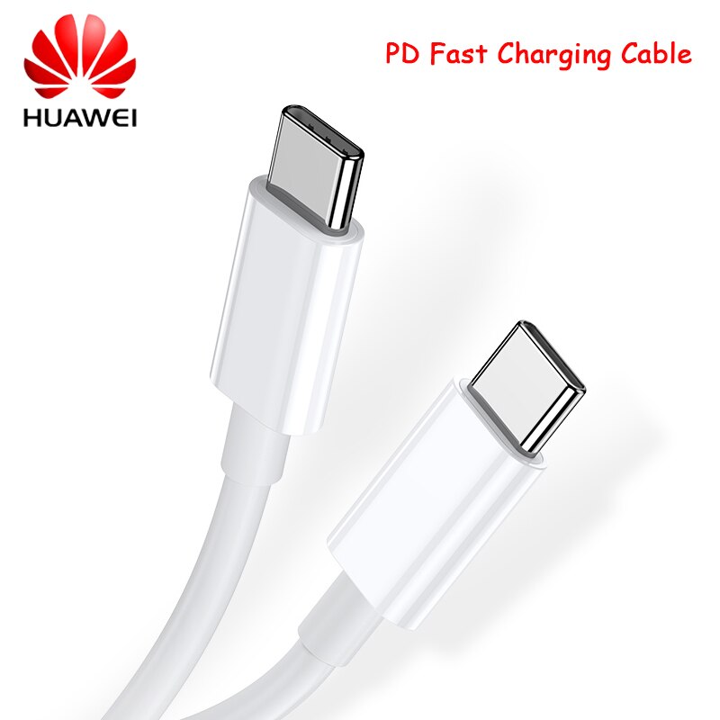 Originele Huawei Kabel Pd Snel Opladen 3.3A Dual Type C Lijn Voor Mate 40 30 Pro Nova 5 6 7 8 Se Matebook X Pro 13 Macbook