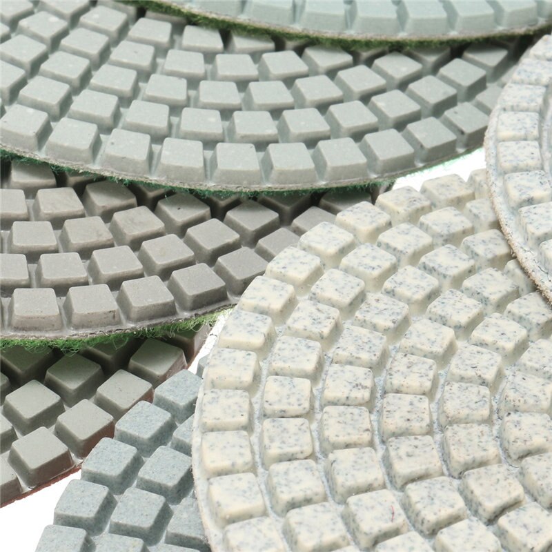 10 stks/set Nat Droog 4 Inch Diamantslijperij Pad Saw Discs Voor Graniet Marmer Polish Power Tool Set