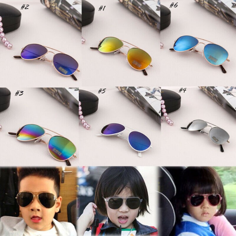 Retro Children Aviation Toddler baby Boys Girls Sunglasses Frame Kids UV400 Pilot Eyeglasses Glasses Outdoor