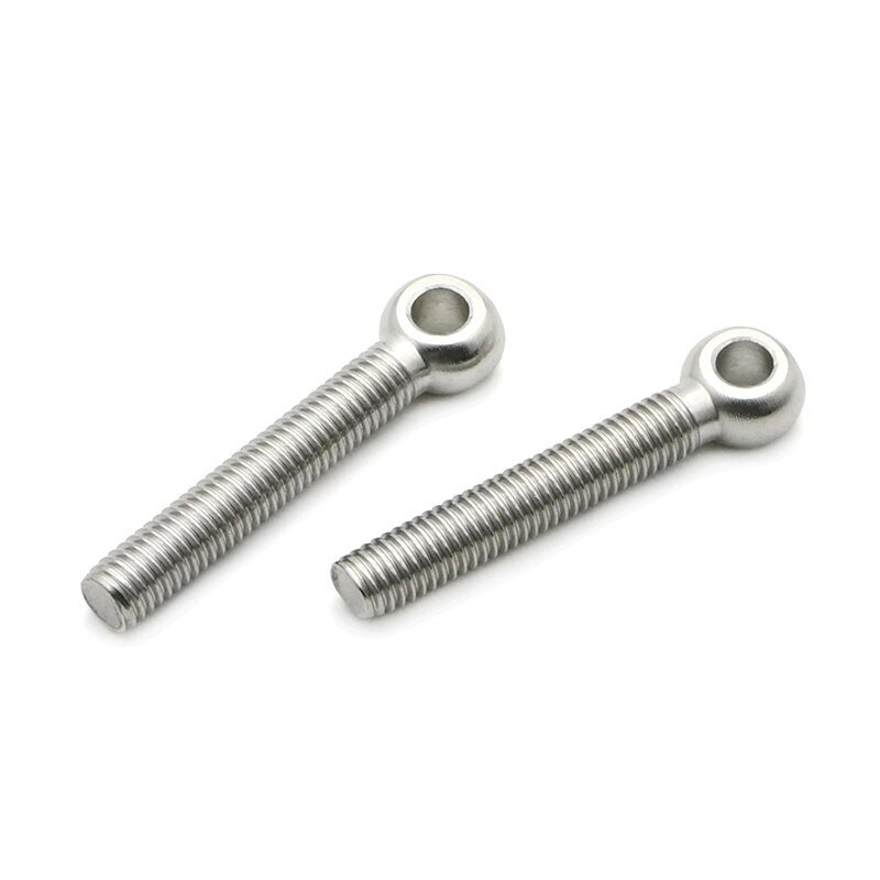 1 to 2 Pieces 304 Stainless Steel M16 with Thread 60 70mm Eyelet bolts Eye Bolt Stud Articulated Anchor Bolt