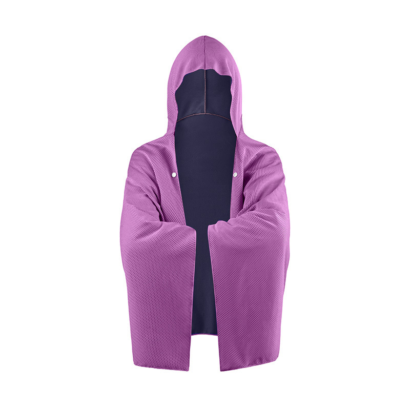 Kühlender Kapuzenumhang, Super saugfähiger, übergroßer Kapuzenhandtuch-Wickel, 4-in-1 für Schwimmen, Strand, Schwimmbad, Reisen: verrotten