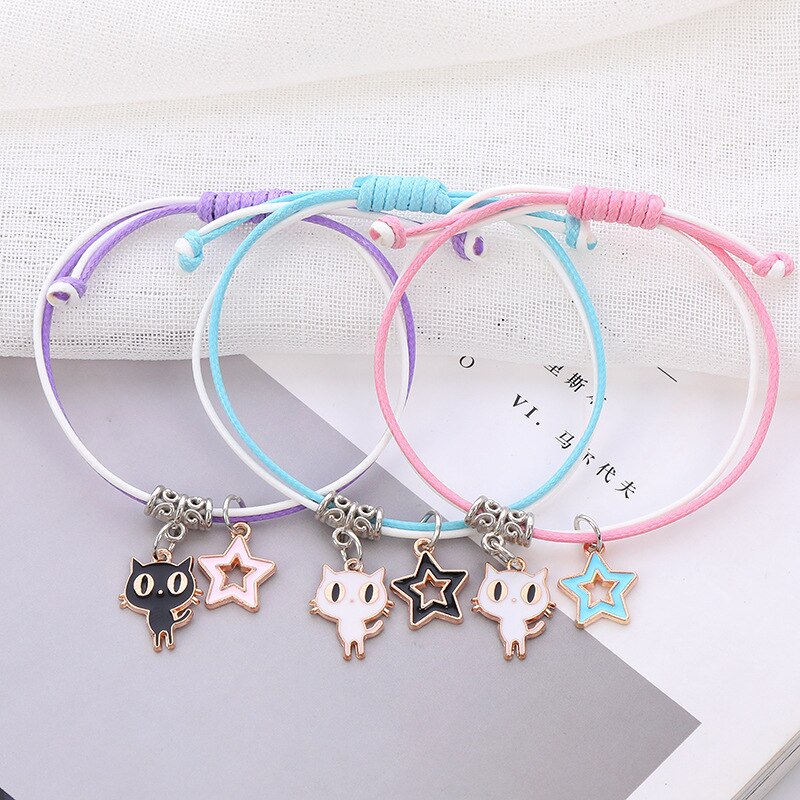 3Pcs Vriendinnen Armband Drie Stuk Armband Vrouwelijke Leuke Zus Vriendschap Armband Koreaanse Versie Eenvoudige Drie Stuk Armband: 5
