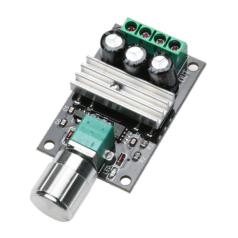 DC 6V 12V 24V 28VDC 3A 80W PWM Motor Speed Controller Regulator Adjustable Variable Speed Control With Potentiometer Switch